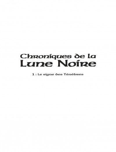 Les Chroniques de la Lune Noire