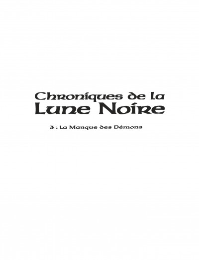Les Chroniques de la Lune Noire