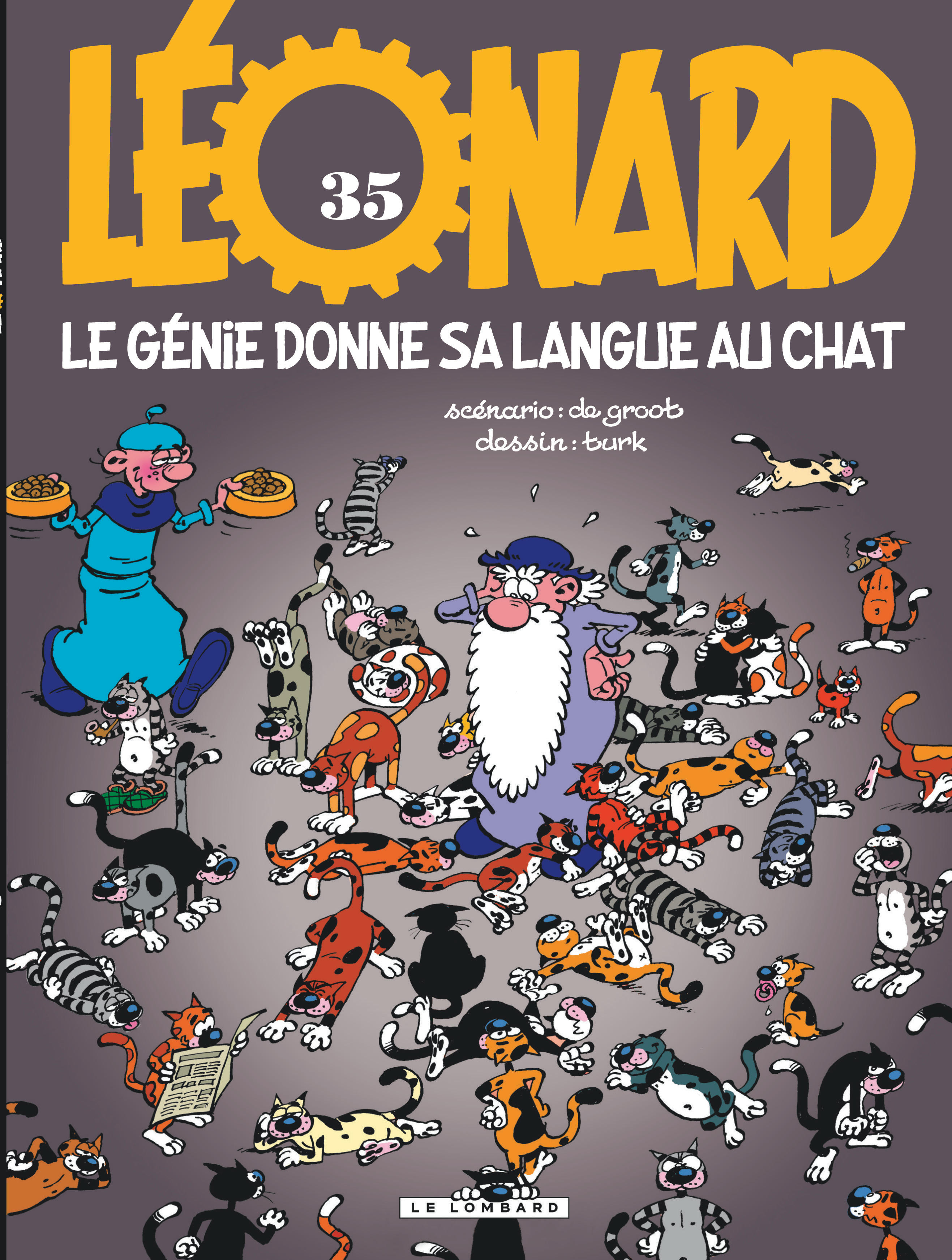 Léonard – Tome 35 – Le Génie donne sa langue au chat - couv