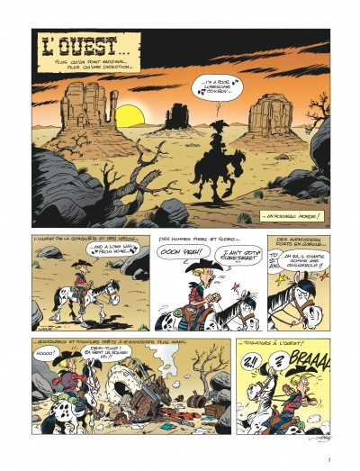 Les aventures de Kid Lucky d'après Morris