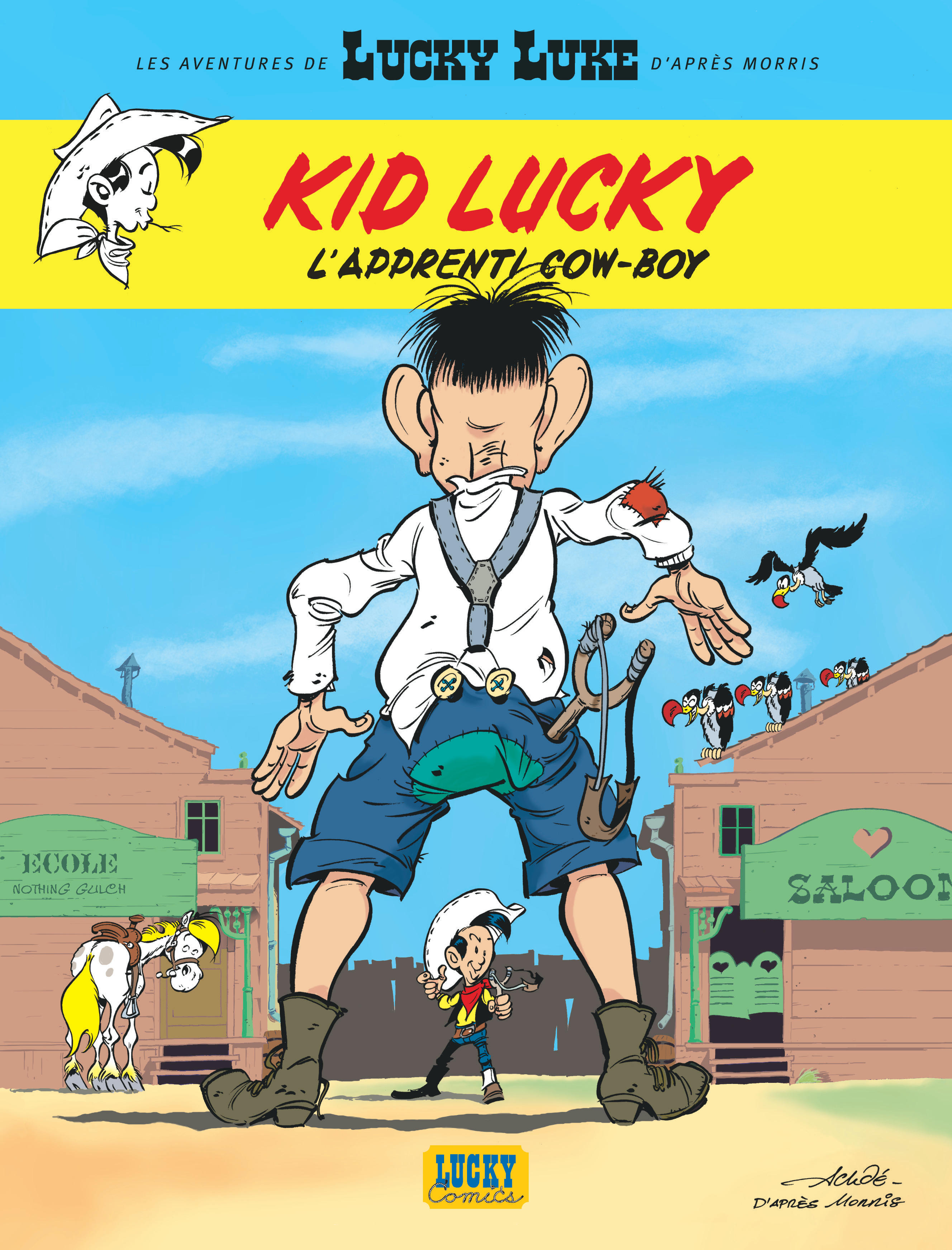 Les Aventures de Kid Lucky d'après Morris – Tome 1 – Kid Lucky, L'Apprenti Cow-boy - couv