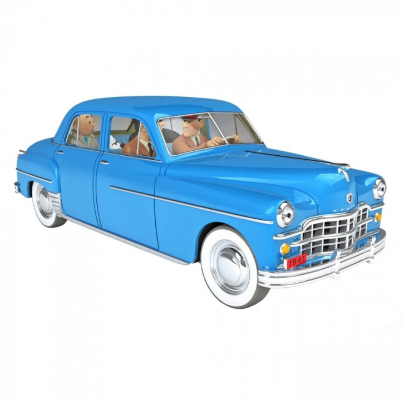 VOITURE TINTIN 1/24 CORONET SBRODJ OBJECTIF LUNE + LIVRET NEUF