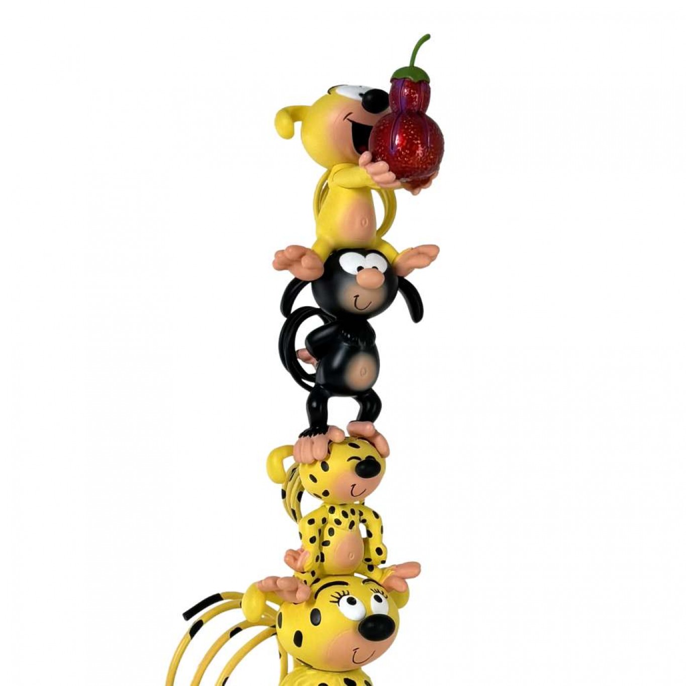 Figurine Colonne Marsupilami Collectoys - Statuette Colorée Du Personnage Célèbre - Pour Collection Ou Décoration