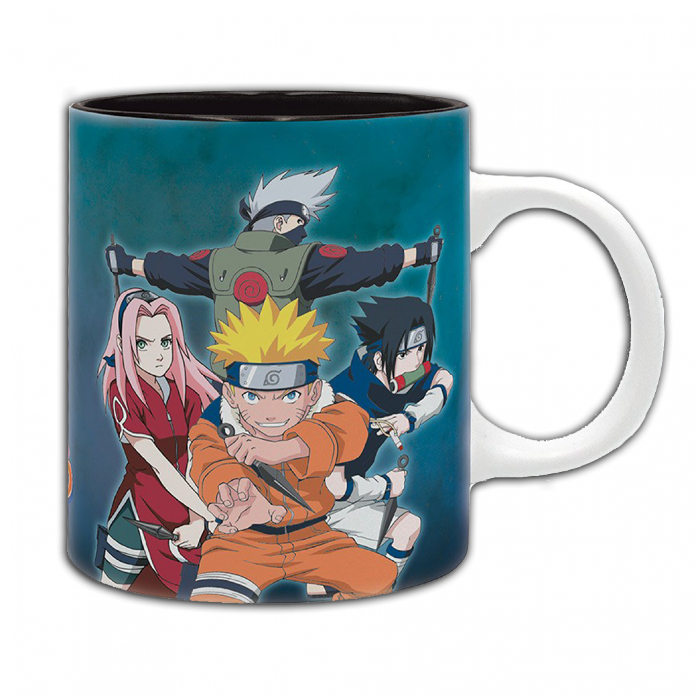 Mug Naruto Et Minato - Céramique, 325 Ml, Calligraphies Japonaises, Neuf Avec Boîte