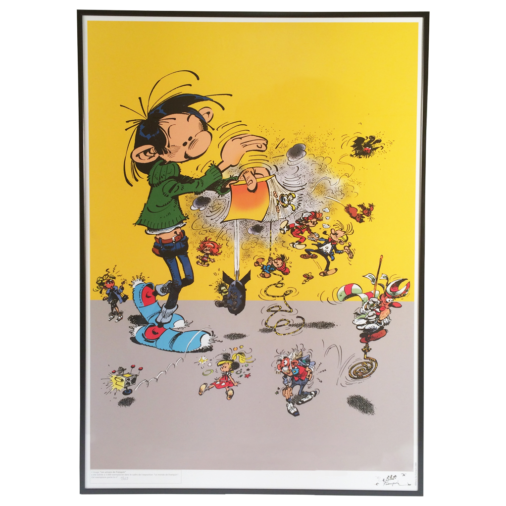 Affiche les univers de Franquin Affiches BD chez Collector BD à l