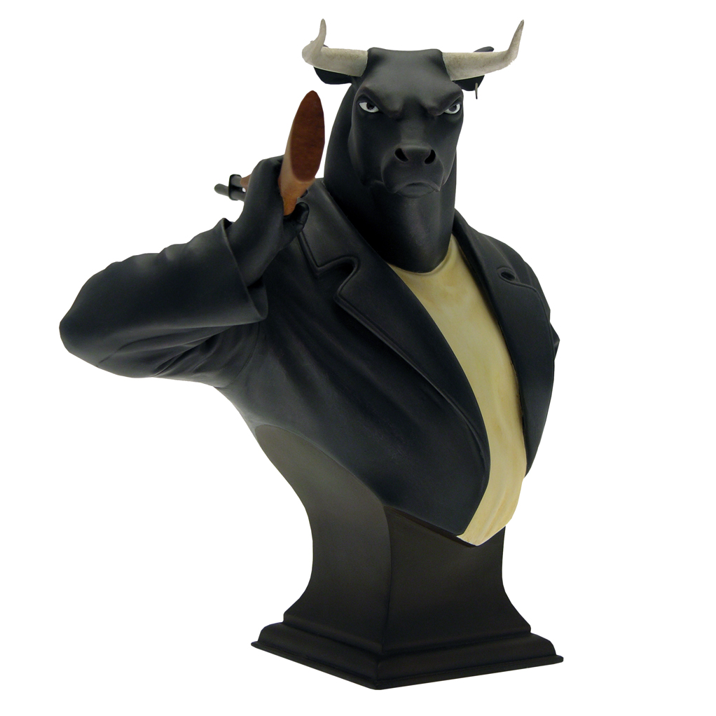 Buste - Figurine - Black bull - Taureau - principal