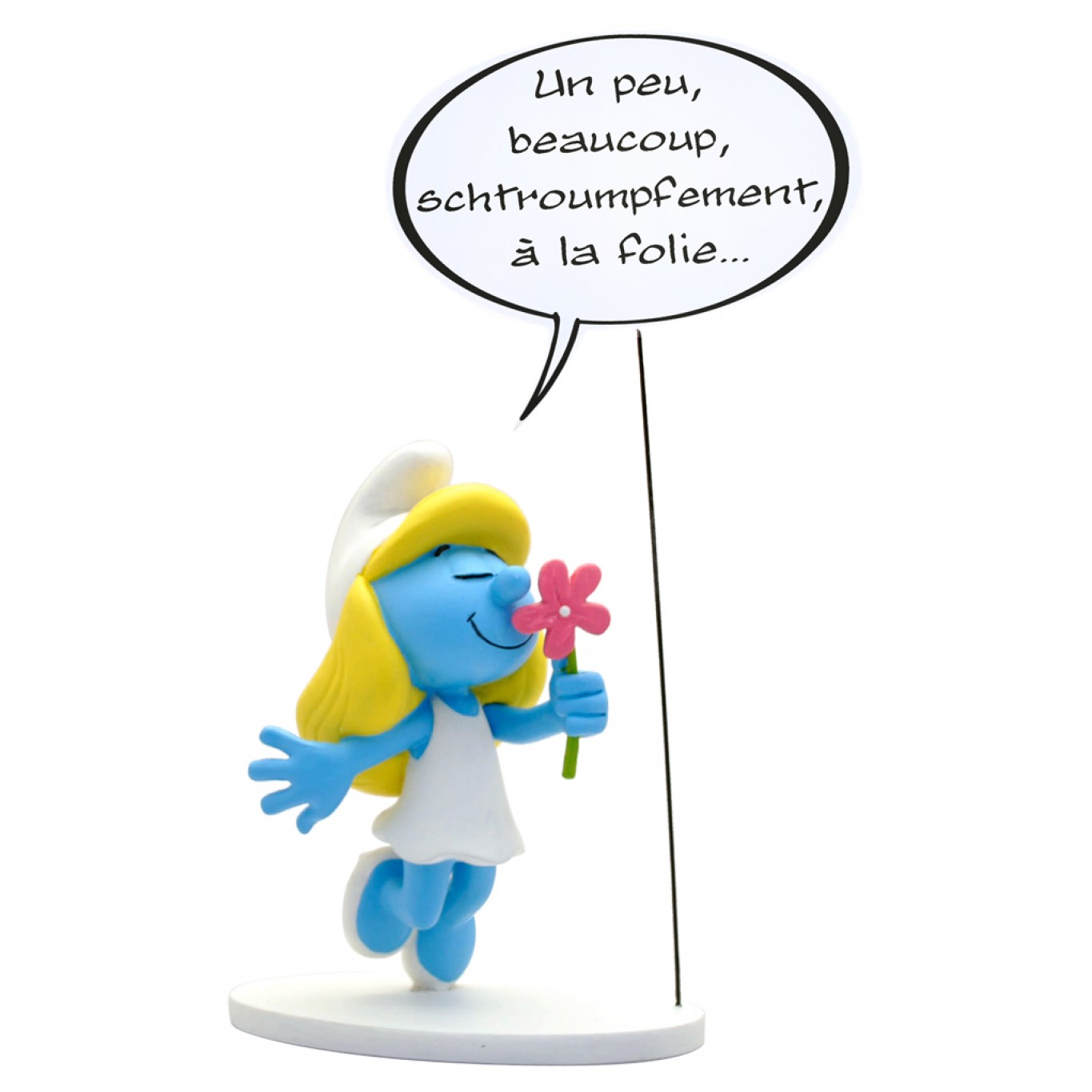 Figurine Schtroumpfs Résine Plastoy - La Colonne De Schtroumpfs Version Gold - Édition Limitée 2024