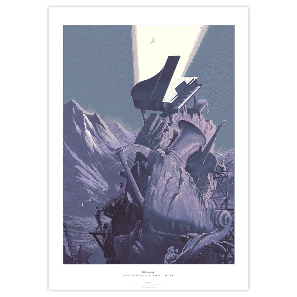 Ars Musica "Variante" - Sérigraphie signée par Schuiten et Durieux
