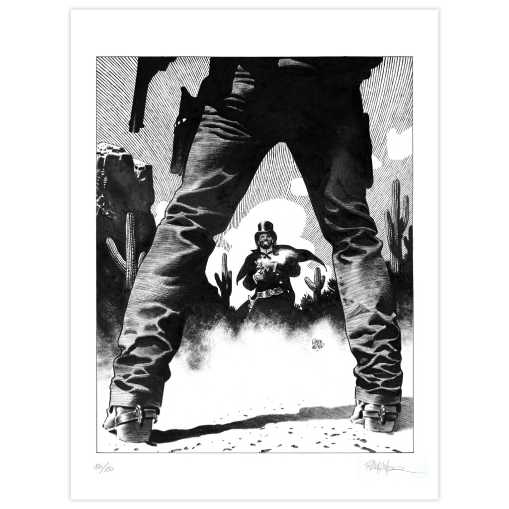 Digigraphie Undertaker Le Duel signé par Ralph Meyer: Tirages d'art BD ...