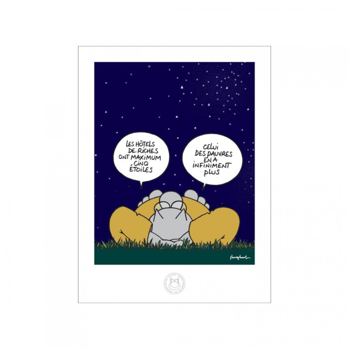 Estampe Le Chat de Geluck, Hotels: Tirages d'art BD par Philippe Geluck ...