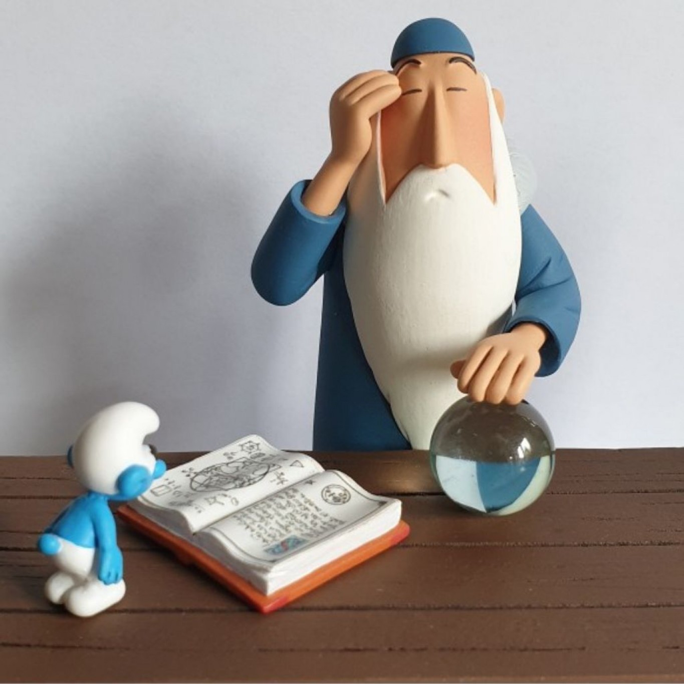 Figurine Schtroumpf Magicien Schleich Années 80 - Occasion Très Bon état - PVC Collection