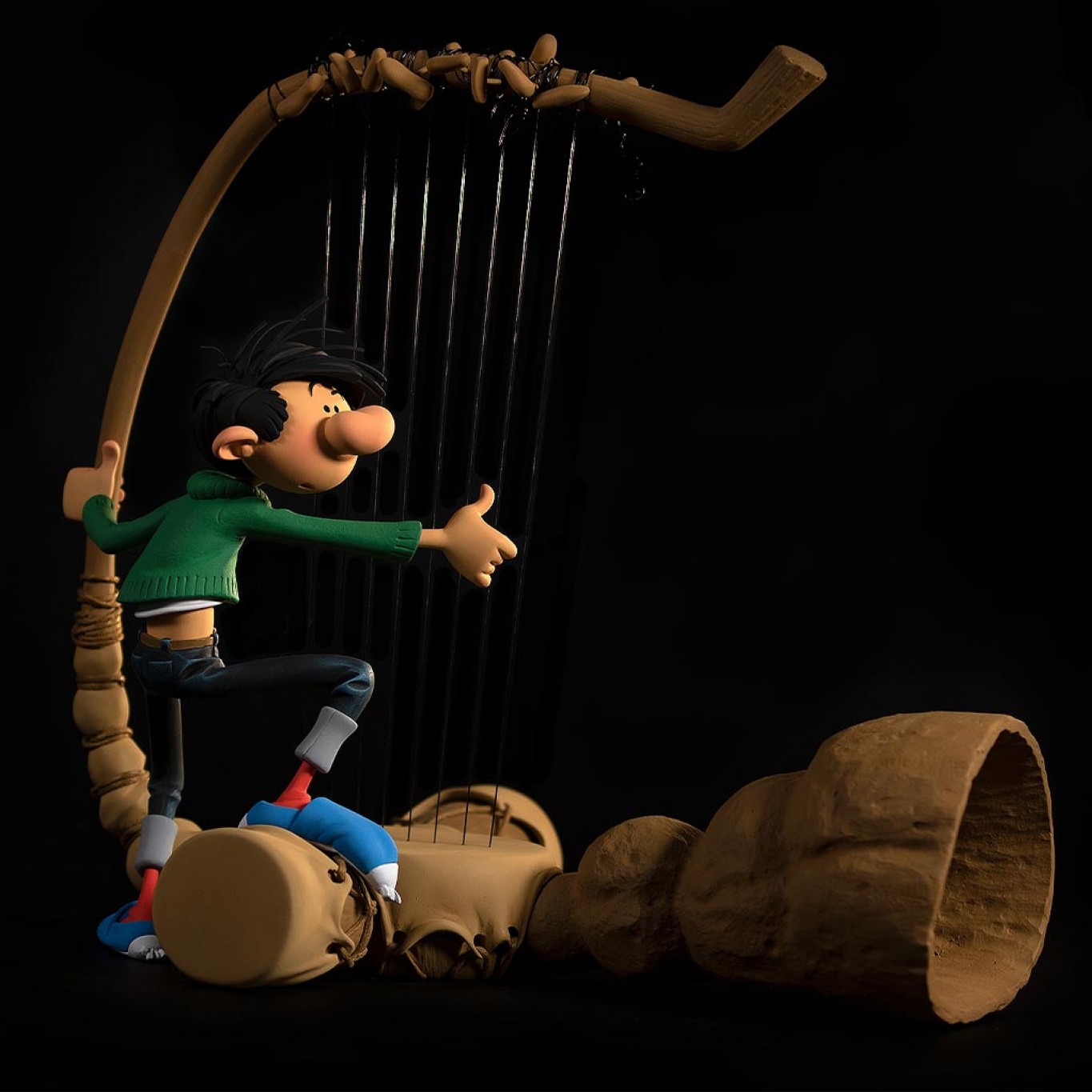 Figurine Pixi Gaston Lagaffe Et Son Gaffophone – N°2168 – État Neuf