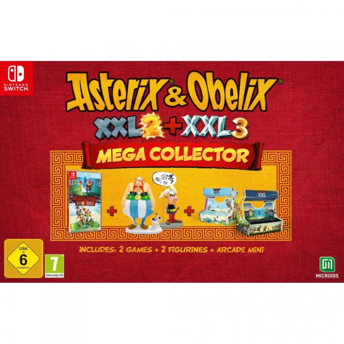 Jeu Nintendo Switch Asterix Et Obélix Xxl 2 + Xxl 3 Mega Collector Switch