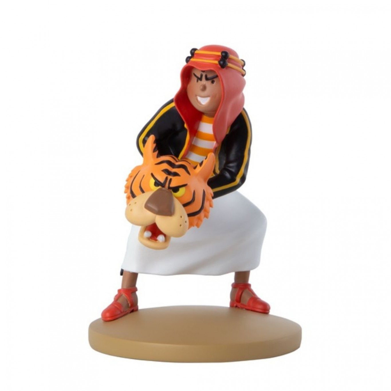 Hergé Tintin - Abdallah au tigre - Figurine en résine - Amazonie BD Librairie BD