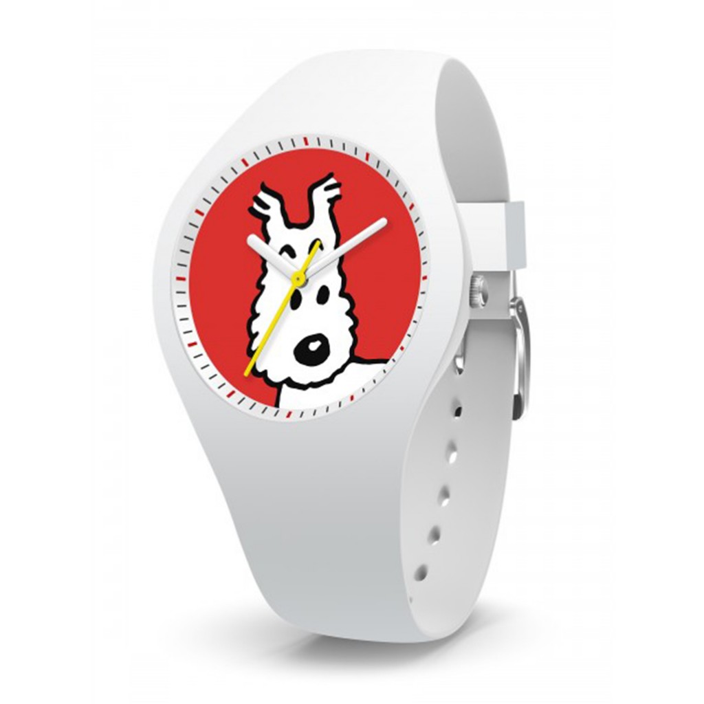 Montre Tintin Co Milou Blanc S Montres BD chez Tintinimaginatio