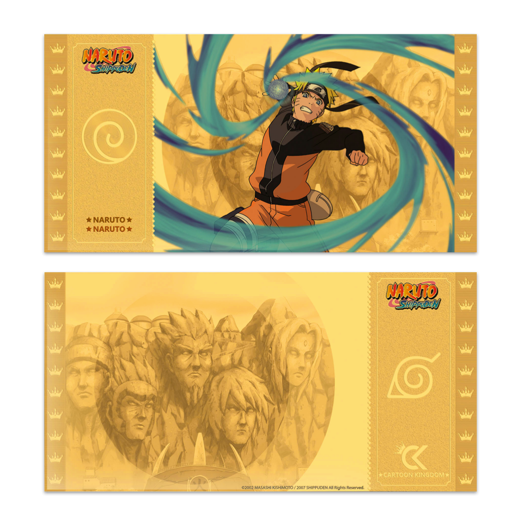 Ticket d'or Naruto Shippuden - Naruto: Monnaie et billets Manga chez  Cartoon Kingdom