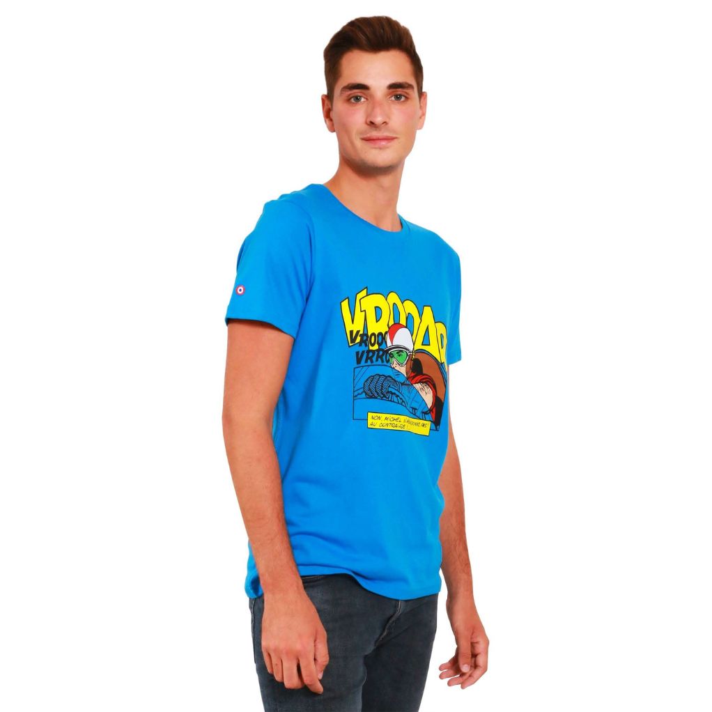 T-Shirt VROAR bleu, Michel Vaillant, Taille XXL - secondaire-1