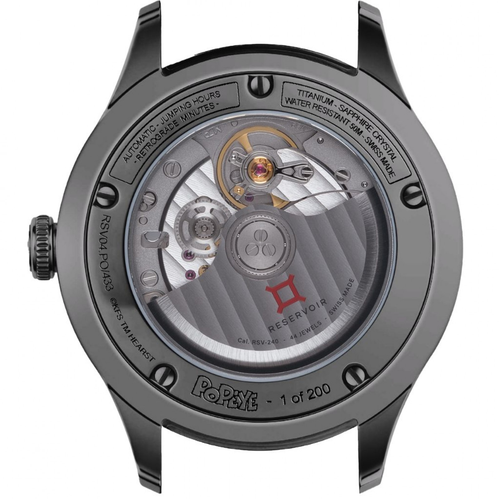 Montre Popeye LabelNoir Reservoir Watch Montres