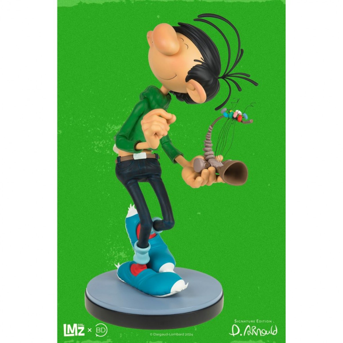 Gaston Lagaffe Et Le Petit Gaffophone Signature Dition Figurines