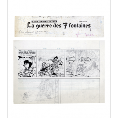 Tirage de luxe, Johan et Pirlouit, La guerre des 7 fontaines - secondaire-2