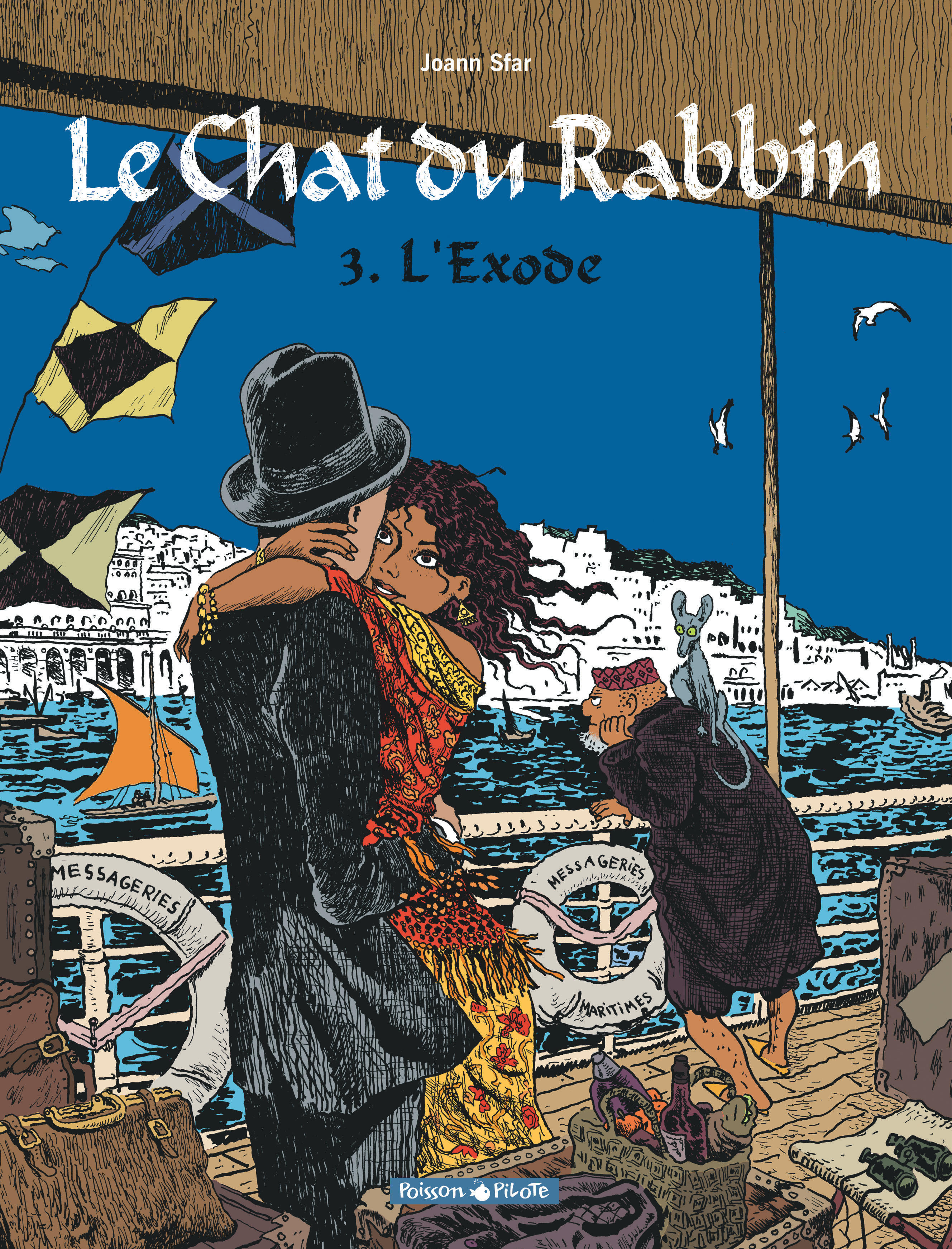 Le Chat du Rabbin – Tome 3 – L'Exode - couv
