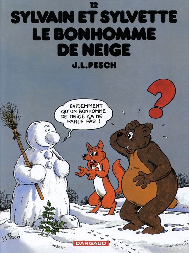 Sylvain et Sylvette – Tome 12 – Le Bonhomme de neige - couv
