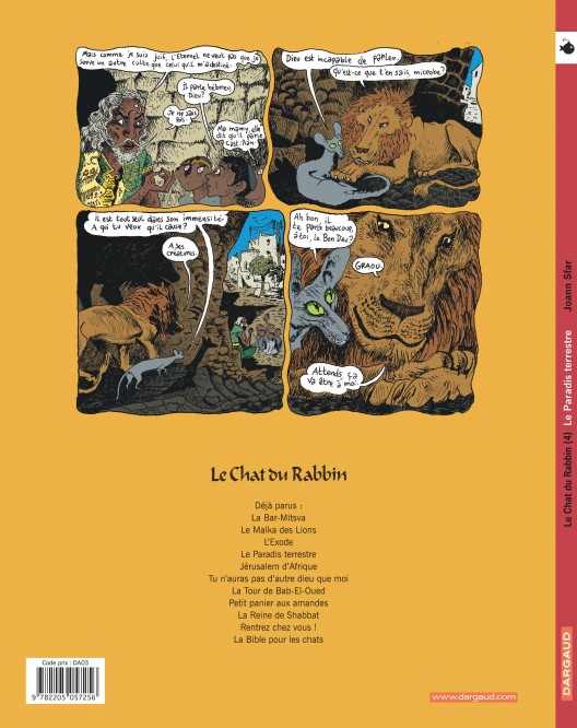 Le Chat du Rabbin – Tome 4 – Le Paradis terrestre - 4eme