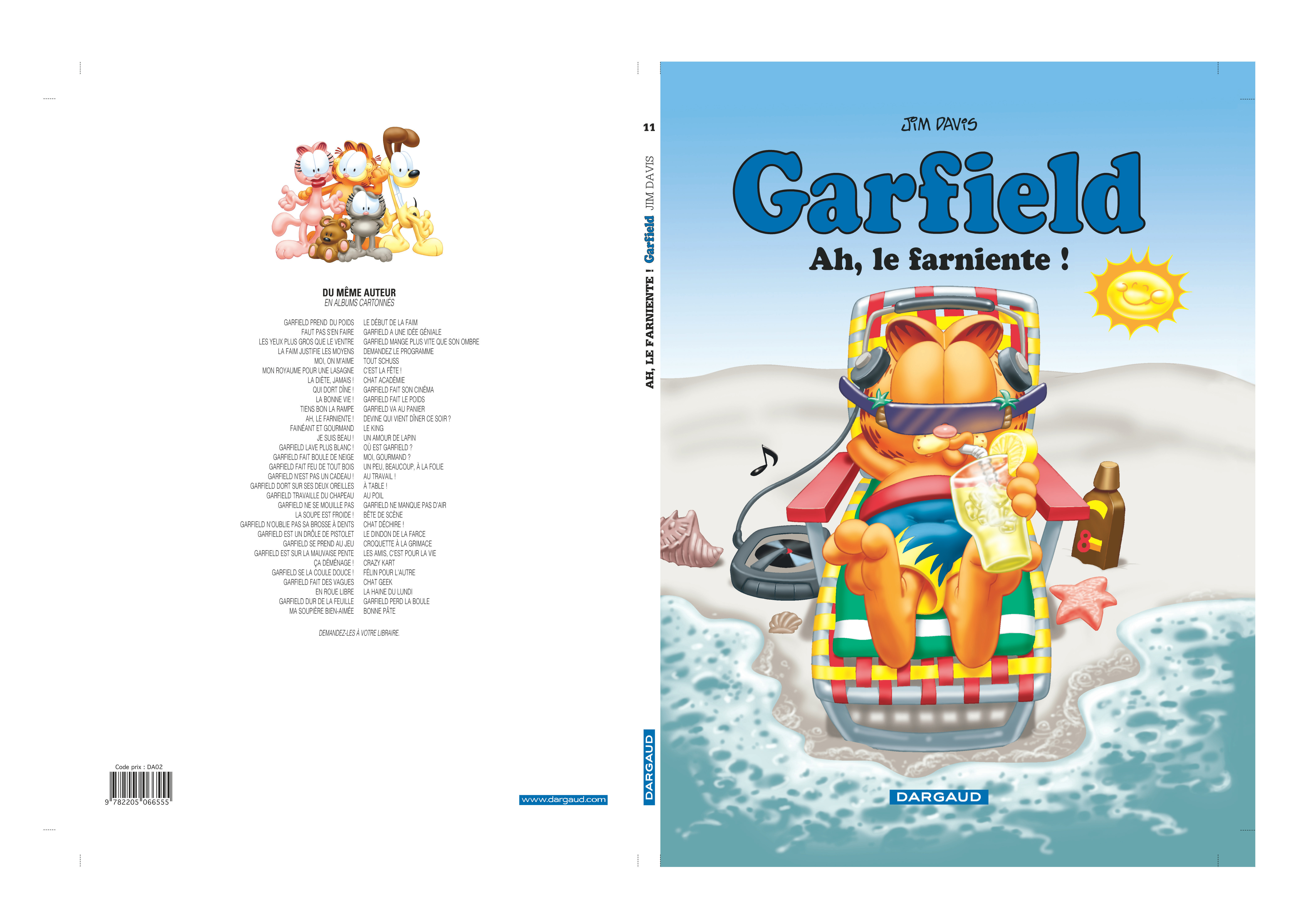 Garfield – Tome 11 – Ah, le farniente ! - 4eme