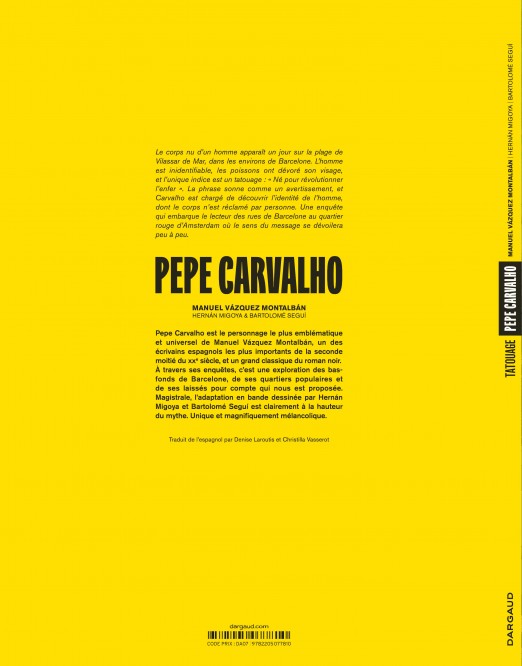 Pepe Carvalho – Tome 1 – Tatouage - 4eme