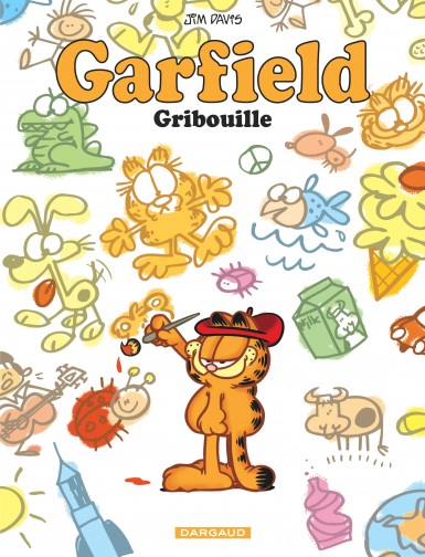 Couverture : Garfield, tome 69 : Garfield gribouille