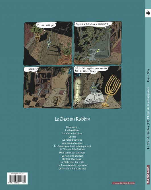 Le Chat du Rabbin – Tome 13 – L'Arbre de la Connaissance - 4eme