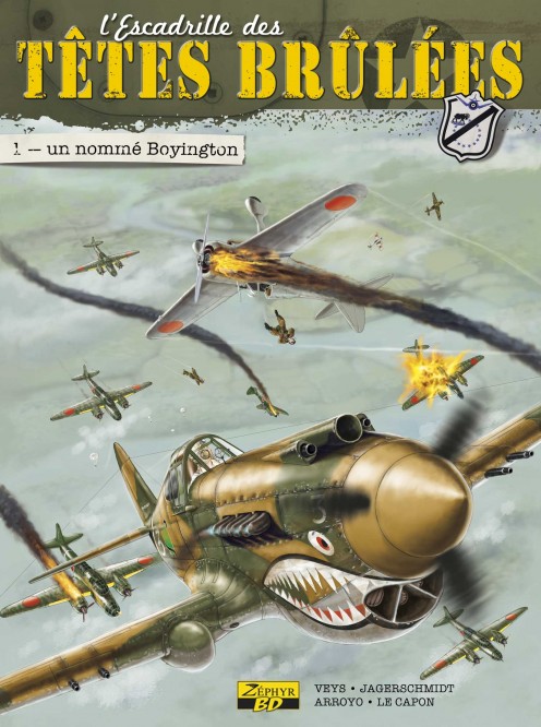 L'Escadrille des Têtes Brûlées – Tome 1 – Un nommé Boyington - couv