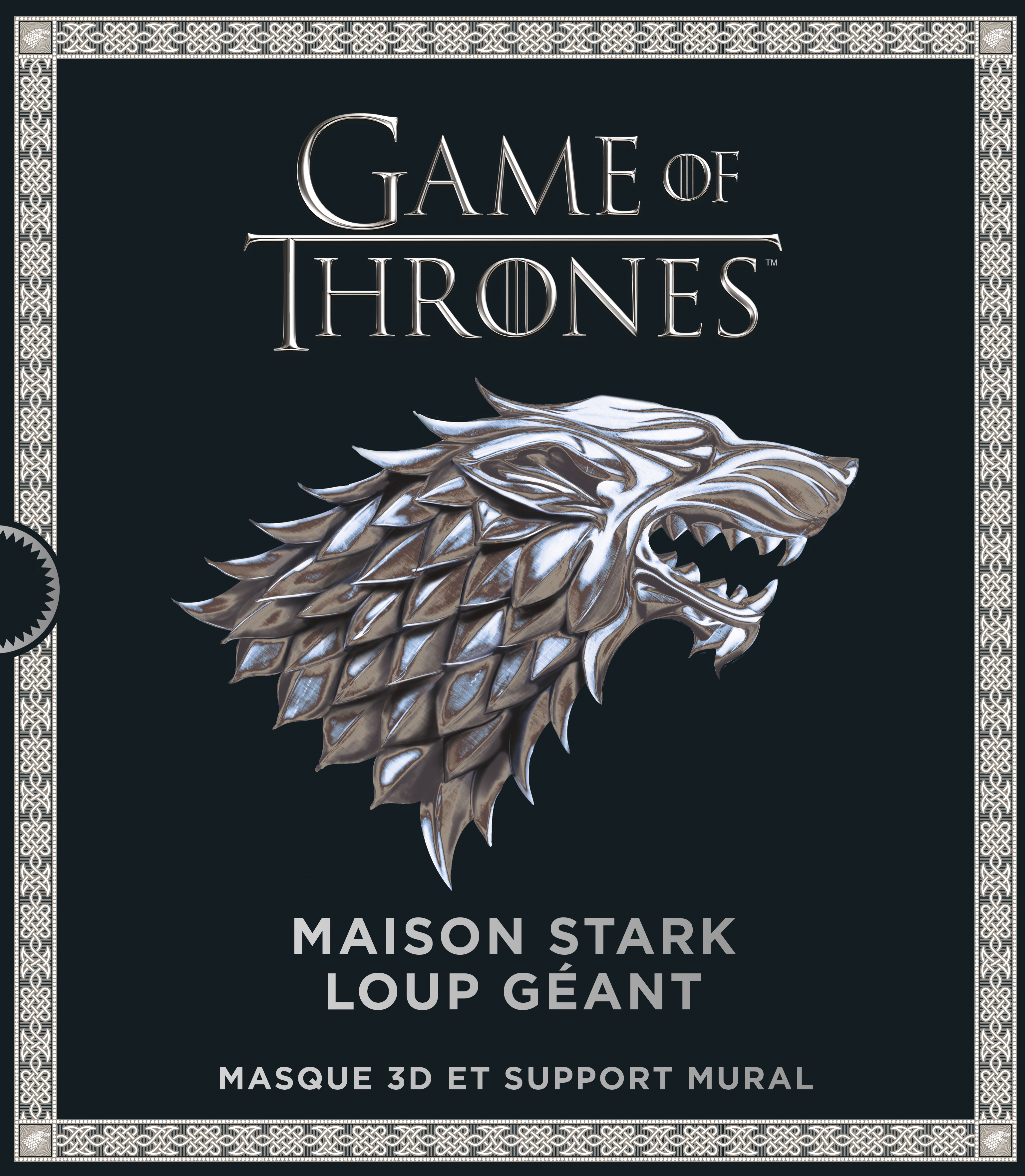 Game of Thrones : Masque et support mural – Tome 1 – Game of Thrones : Maison Stark, Loup géant, masque et support mural - couv