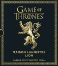 Game of Thrones : Maison Lannister Lion, masque et support mural - couv