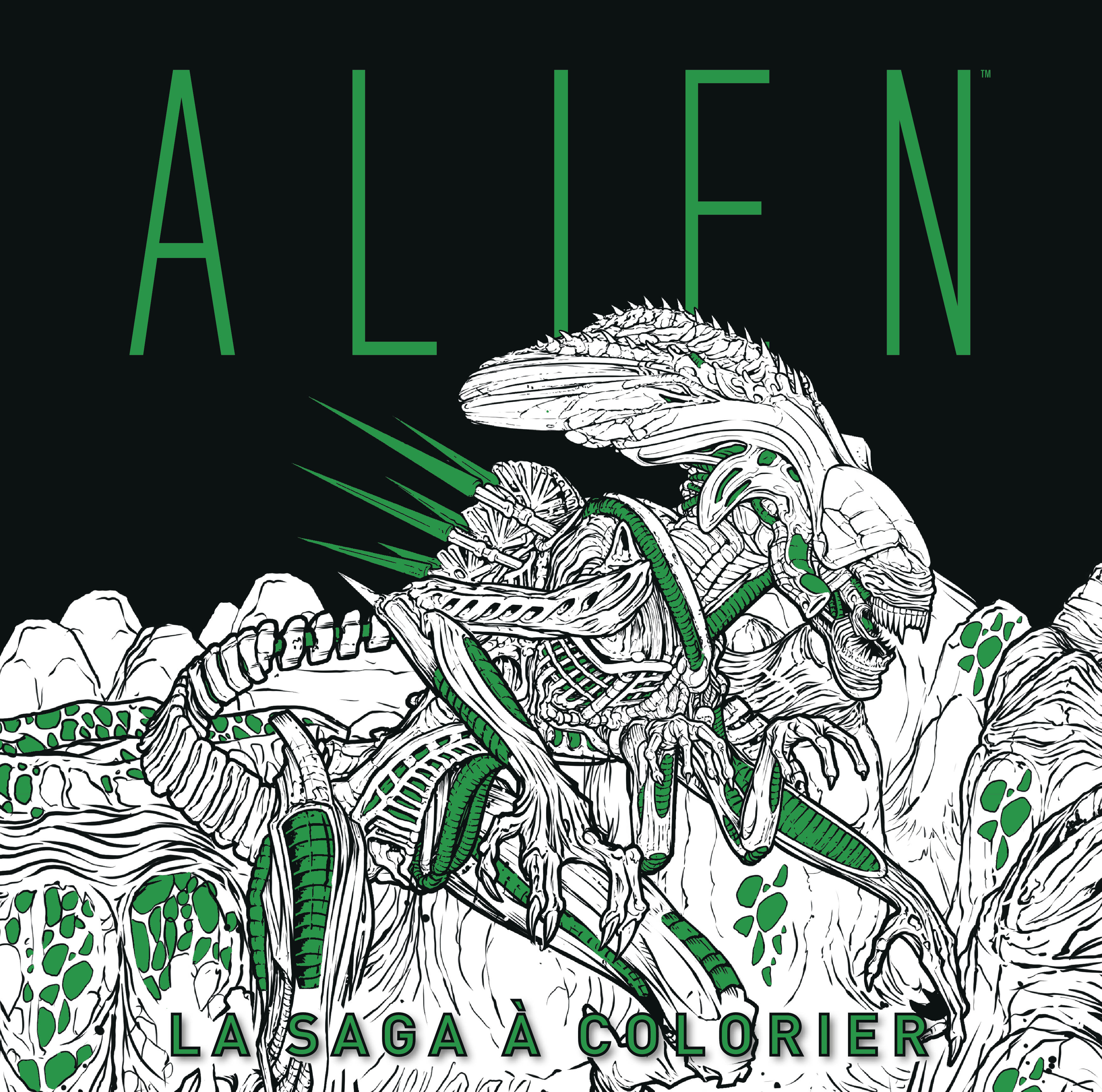 Alien le livre de coloriage - couv