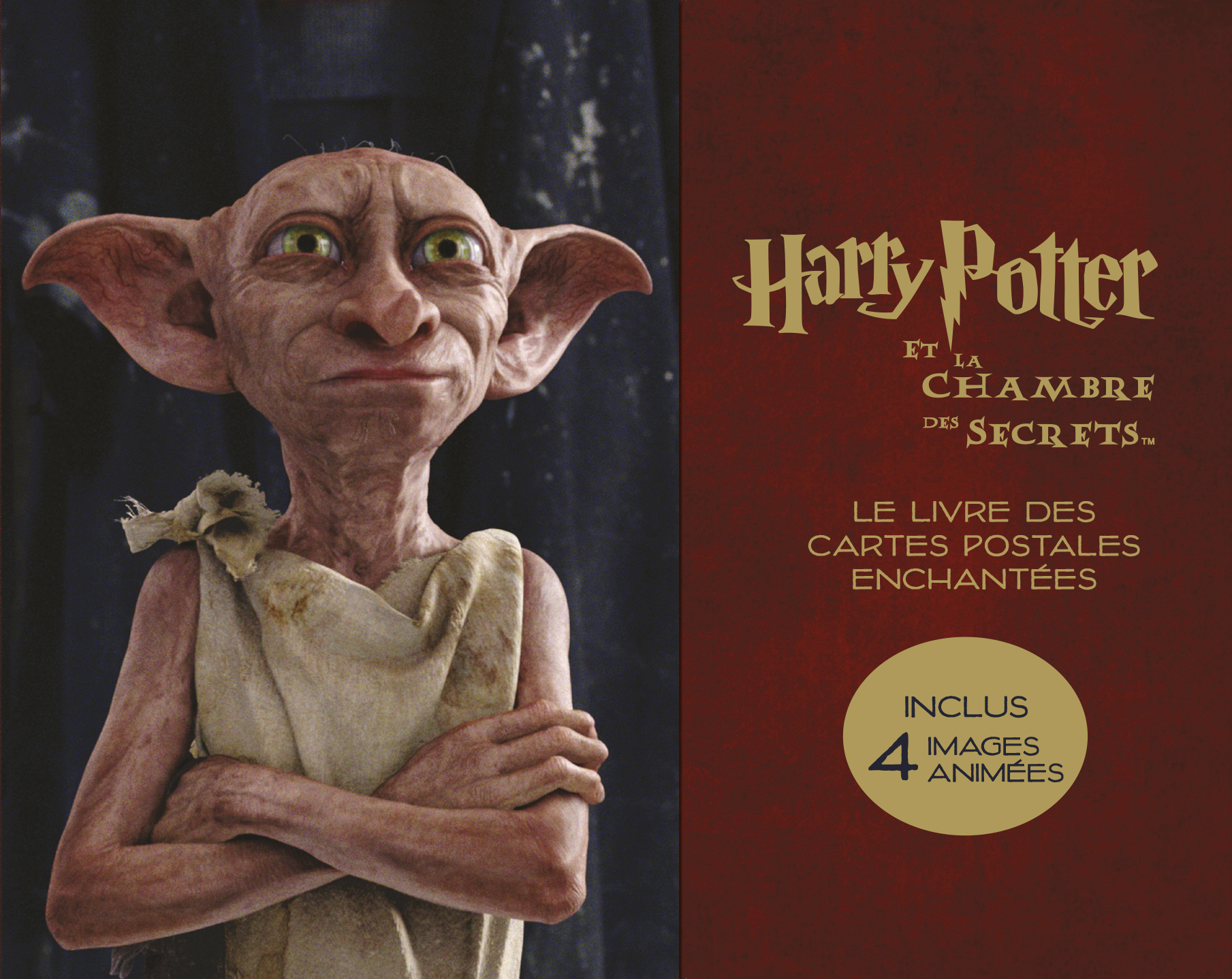 Harry Potter, les cartes postales magiques – Tome 1 – Harry Potter, le livre des cartes postales la chambre des secrets - couv