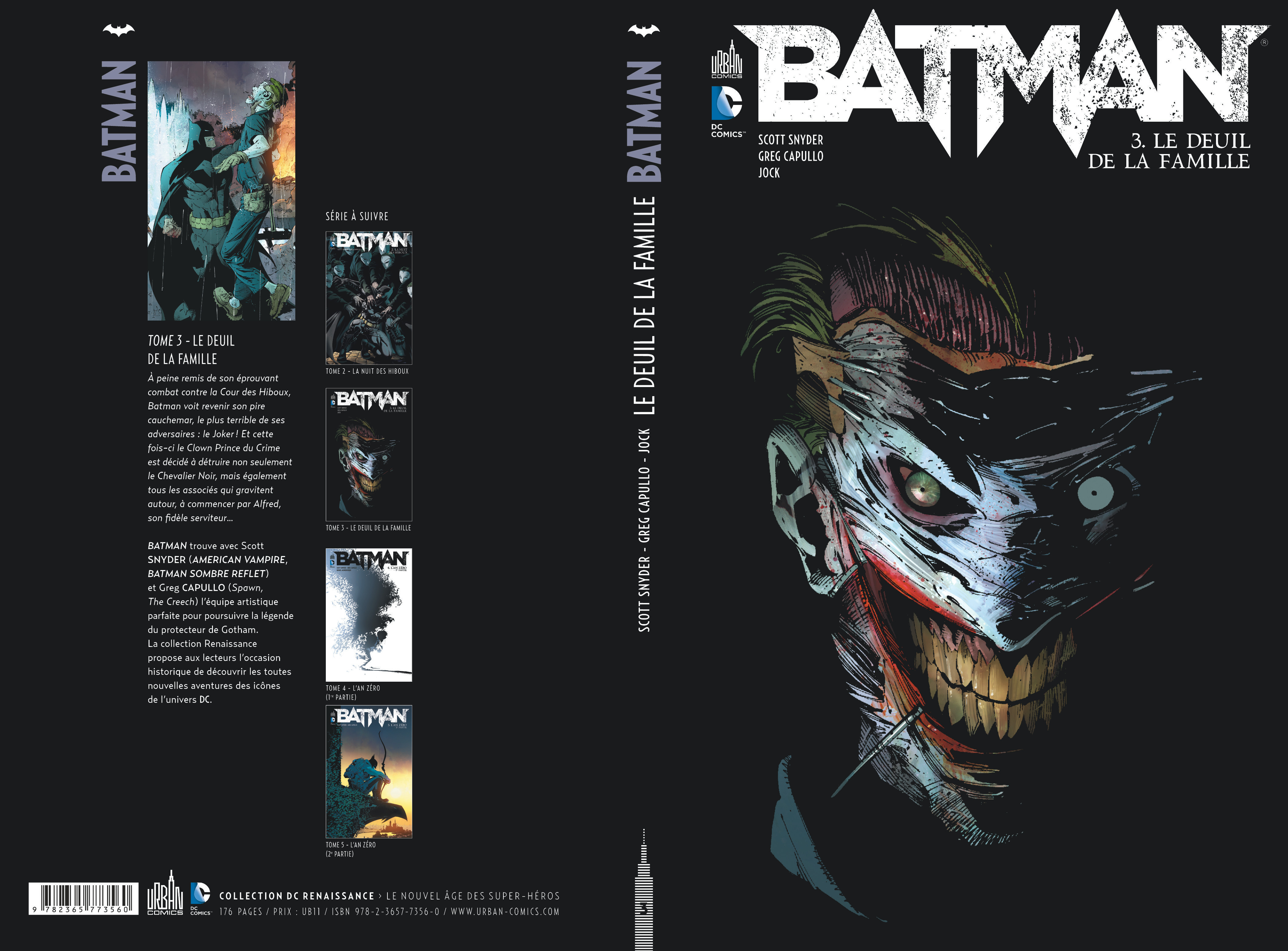 BATMAN – Tome 3: Livres Comics par Jérôme Wicky, Jock, Greg Capullo