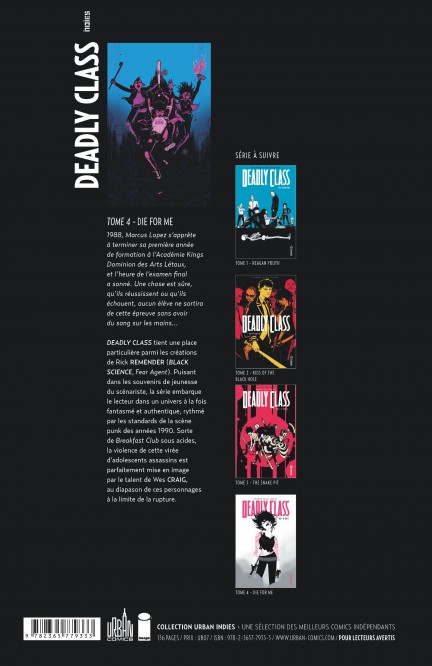 Deadly class – Tome 4 - 4eme