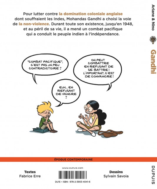 Le fil de l'Histoire raconté par Ariane & Nino – Tome 16 – Gandhi - 4eme