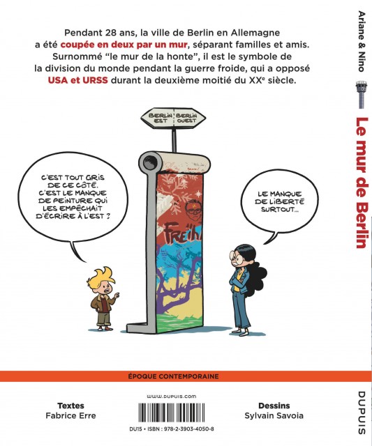 Le fil de l'Histoire raconté par Ariane & Nino – Tome 15 – Le mur de Berlin - 4eme