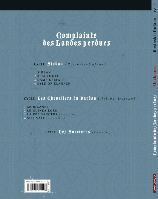 Complainte des landes perdues - Cycle 1 – Tome 2 – Blackmore - 4eme