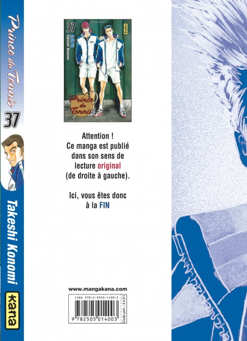 Prince du Tennis – Tome 37 - 4eme