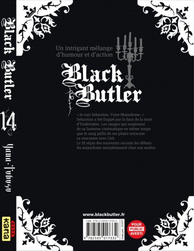 Black Butler – Tome 14 - 4eme