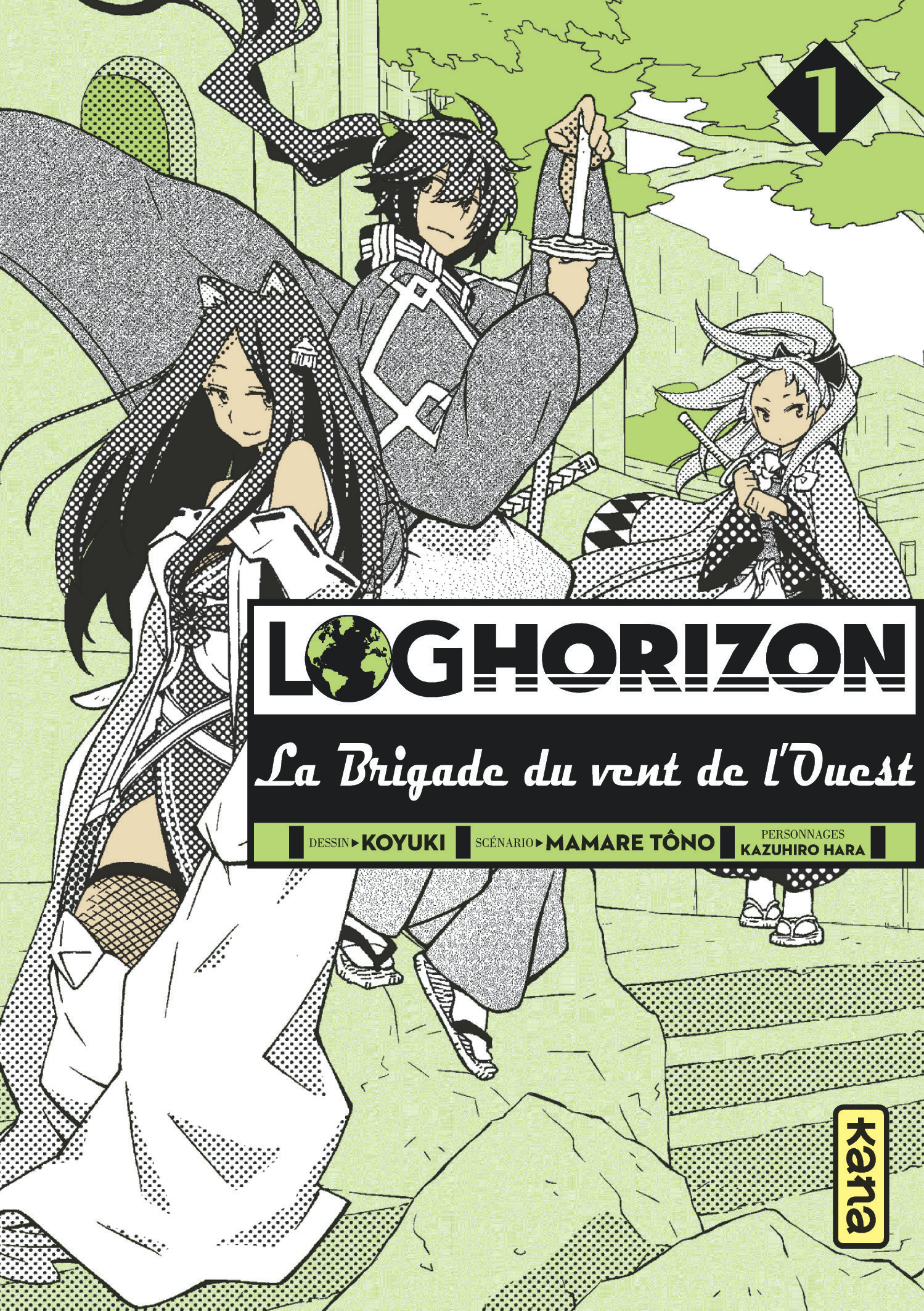 Log Horizon la brigade du vent de l'ouest T1 - couv