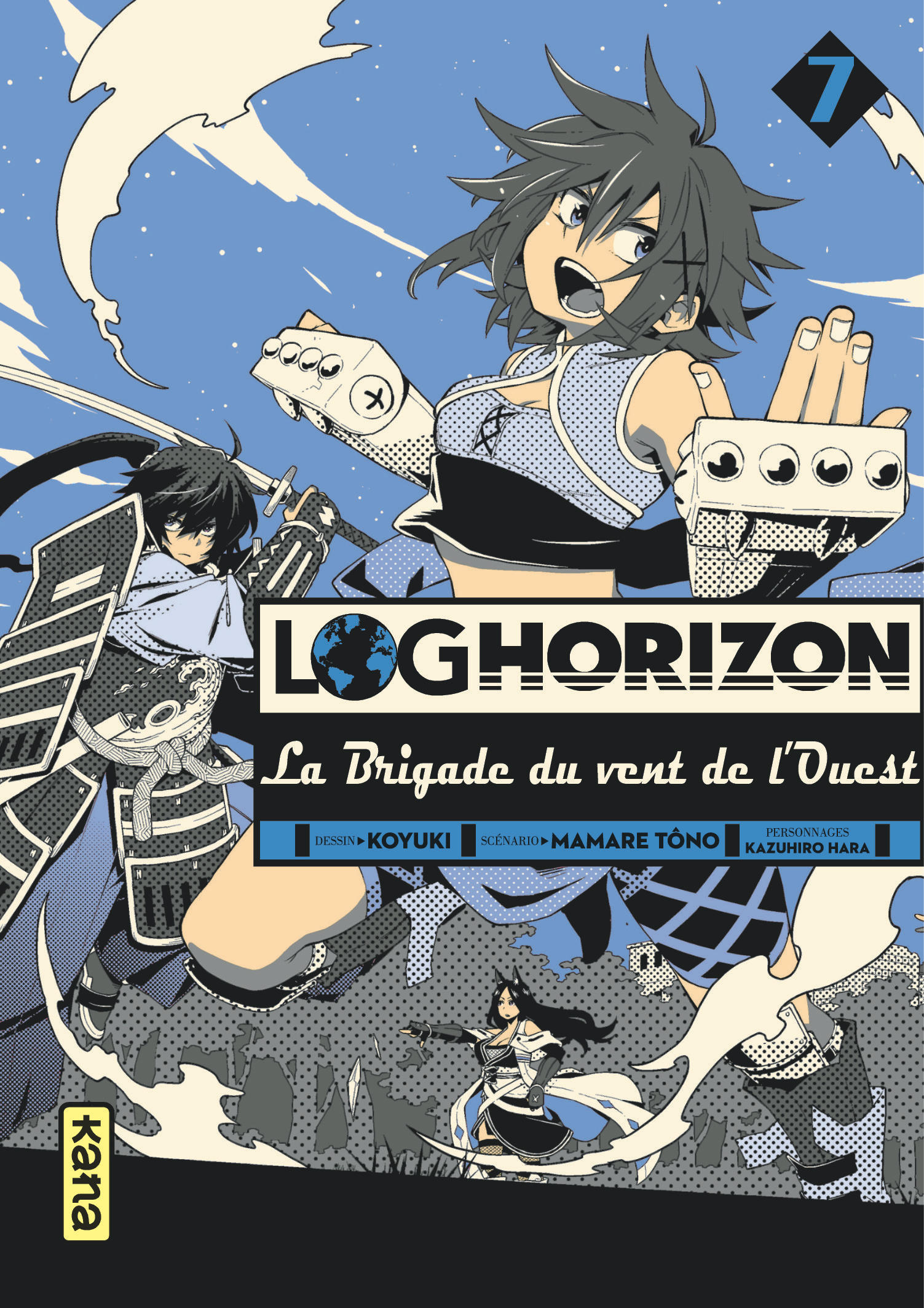 Log Horizon la brigade du vent de l'ouest T7 - couv