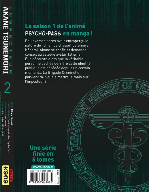 Psycho-Pass Saison 1 - Inspecteur Akane Tsunemori – Tome 2 - 4eme