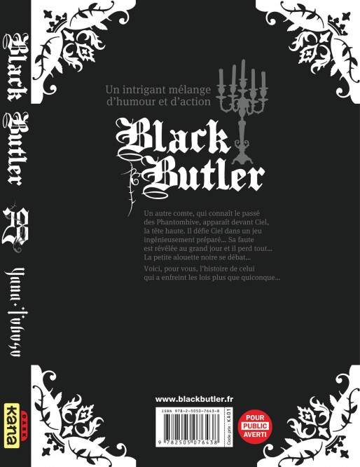 Black Butler – Tome 28 - 4eme