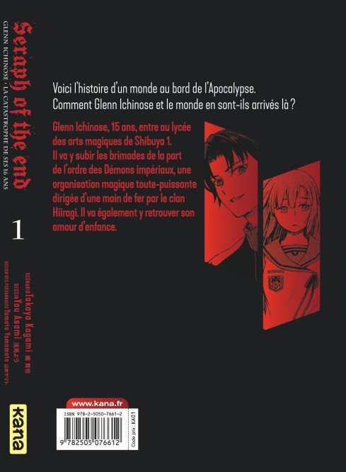 Seraph of the End - Glenn Ichinose – Tome 1 - 4eme