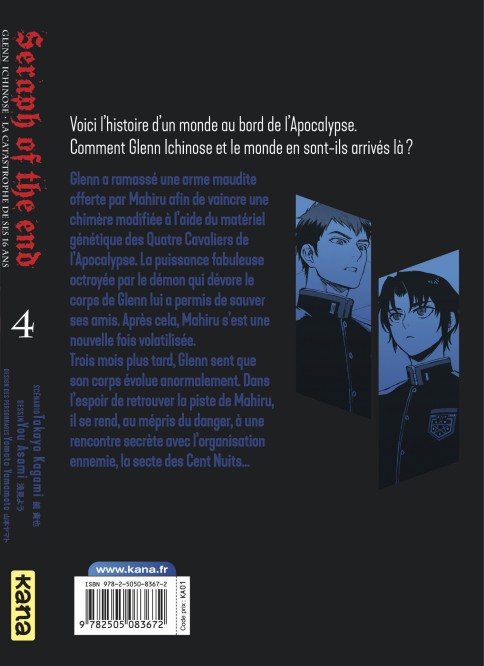 Seraph of the End - Glenn Ichinose – Tome 4 - 4eme