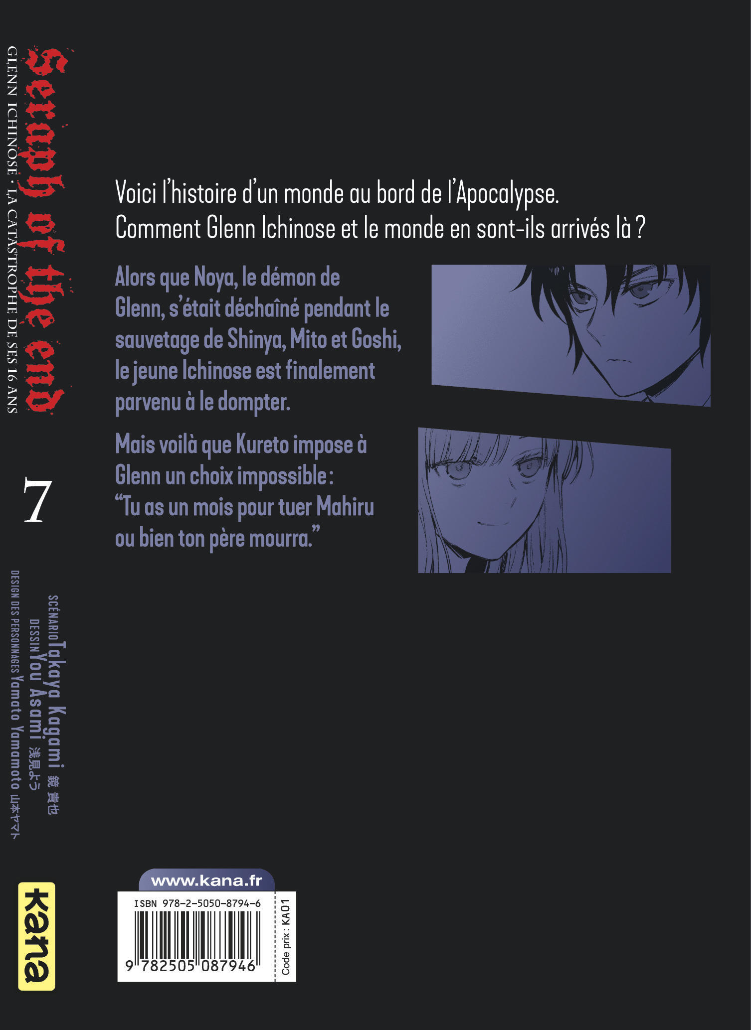 Seraph of the End - Glenn Ichinose T7 - 4eme